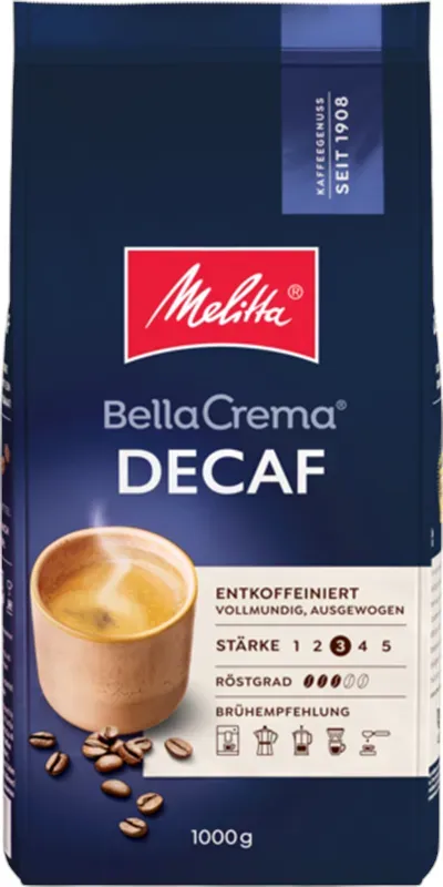 Preisvergleich Produktbild Bella Crema Decaffeinato 1kg