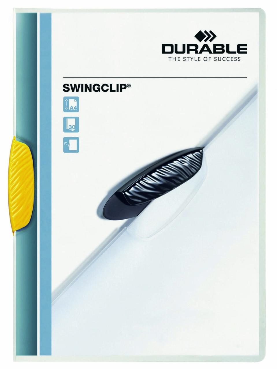 Preisvergleich Produktbild DURABLE Klemmhefter Swingclip DIN A4 gelb