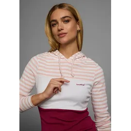 KangaROOS Kapuzenshirt Rosa / Weiß 52/54