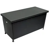 belavi Auflagenbox Auflagenbox mit Textilbezug, ca. 121 x 60 x 56 cm, wasserdicht, Kissenbox anthrazit, ca. 121x60x56cm, ca. 270 Liter, Innenplane schwarz