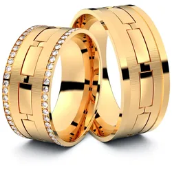 Trauringe Leonberg 750er RosÈgold - 9505