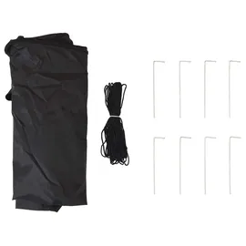 vidaXL Pavillon 4 x 4 m inkl. 4 Seitenteile Creme/Braun