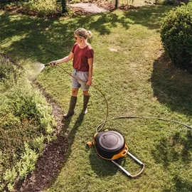 Fiskars Waterwheel XL Schlauchwagen 27 m schwarz, orange