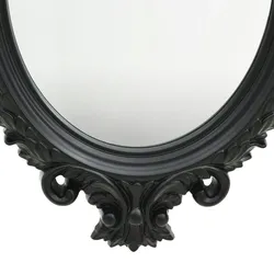 vidaXL Wandspiegel im Rokoko-Stil 56×76 cm Schwarz