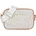 Umhängetasche Kunstleder Beige/Weiß