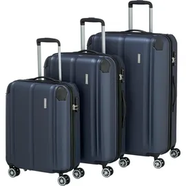 Travelite City Koffer-Set 3-tlg. marine/blau