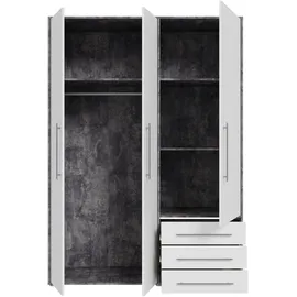 Forte Drehtürenschrank 144,4 x 200 x 53 cm grau