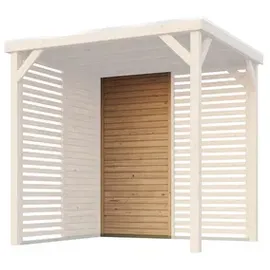 Karibu Seitenwand halbe Breite für Pavillon Cubeco
