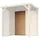 Karibu Seitenwand halbe Breite für Pavillon Cubeco