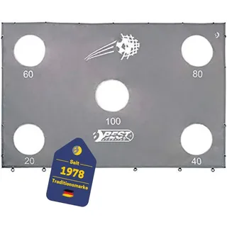 Best Sporting Fußballtor Torwand 280er mit 5 Schußlöchern grau