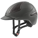 uvex exxential II - Leichter Reithelm für Damen und Herren - individuelle Größenanpassung - optimale Belüftung - Anthracite matt - 59-61 cm