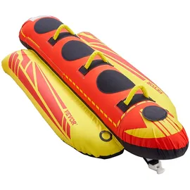 Vevor Fun Tube Set, Aufblasbare Schleppboote für 1–3 Personen, 231 kg Wassersport-Schleppschlauch mit vollständiger Nylonhülle, gepolsterten Griffen und Geschwindigkeits-Sicherheitsventil