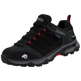 Guggen Mountain GUGGEN Mountain, Damen Trekkingschuhe Frauen Wanderschuhe Walkingschuhe Outdoorschuhe Outdoor Schuhe Echtleder Leder wasserdicht PT030, Farbe Schwarz, EU 43 - 43 EU