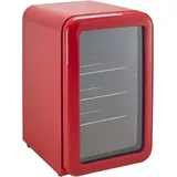 Hanseatic HBC68ERRH Getränkekühlschrank (70 l, 680 mm hoch, Rot)