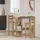 vidaXL Bartisch mit Regal 100 x 48 x 101,5 cm Braun