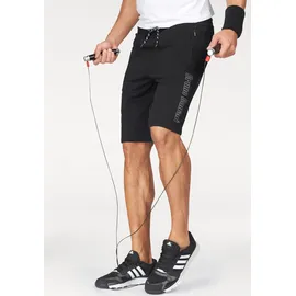 Bruno Banani Sweatshorts "Regular Fit", Herren, Gr. L (52/54), N-Gr, schwarz, Sweatware, Obermaterial: 100% Baumwolle, unifarben, bequem kurz, Hosen Sweatshorts, Topseller