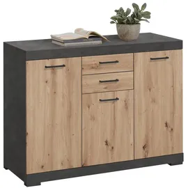 FMD Kommode 120 x 90 x 50 cm Matera / Eiche