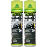 2x 500ml Petec Bremsenreiniger Montagereiniger Entfetter Teilereiniger 70060