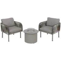 Mendler Tischkamin Ø 220 cm Beige