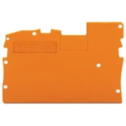 Wago 2022-1292 Abschluss- und Zwischenplatte, 1 mm dick, orange 20221292 - 25 Stück