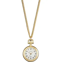 Kettenuhr REGENT "P765-32793049", gold (goldfarben), Taschenuhren, Damen, Quarzuhr, Damenuhr, Acrylglas