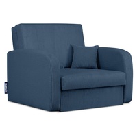 Konsimo Relaxsessel TILUCO Relaxsessel Schlafsessel Kindersofa, hergestellt in der EU, mit Schlaffunktion, mit Bettkasten, Liegesessel blau