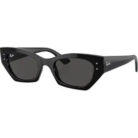 Ray-Ban Rb4430 Sonnenbrille Total Black Dunkelgrau S unregelmäßiges Gestell