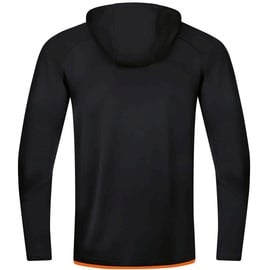 Jako Herren Kapuzenjacke Challenge Schwarz/Neonorange, 4XL