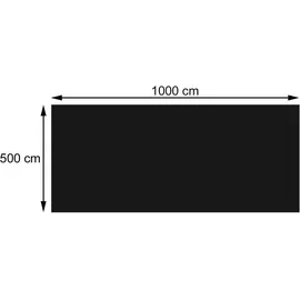 Mendler Solarplane schwarz 10x5 m