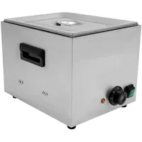 Edelstahl Würstchenwärmer elektrisch, 1300W Buffetwärmer Speisewärmer 10L Bockwurstwärmer Gastro 39x30x27cm Wärmebehälter für Kantine, Café usw.