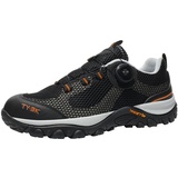 Dajingkj Sicherheitsschuhe Herren Arbeitsschuhe Damen Sommer Stahlkappenschuhe Leicht Schwarz mit Trend-Drehknopf Schlag- und Pannensicher Atmungsaktiv Wanderschuhe - 43.5 EU