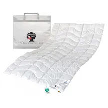 Dormabell Leinen Edition WB1 Bettdecke Sommerdecke Sommerbett 135x200 | Weiß