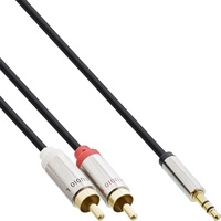 InLine Slim Audio Kabel Klinke 3,5mm ST an 2x