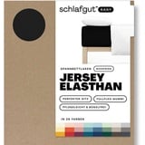 schlafgut Easy Jersey Elasthan Boxspring 90 x 200 - 100 x 220 cm off black