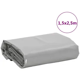 vidaXL Abdeckplane 1,5 x 2,5 m Grau