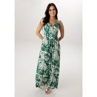 Aniston SELECTED Sommerkleid Grün/Weiß 46