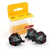 Cuesoul Dart Flights Standardform mit attraktivem Muster 3er Set Blau/Gelb/Pink/Rot/Schwarz/Weiß