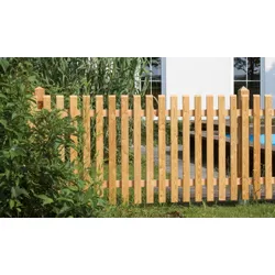 Natura Zaunfelder 200 x 80 cm – Staketen Gartenzaun aus Lärche, naturbelassen - zeitloser Holzgartenzaun für Garten & Vorgarten