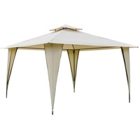 Outsunny Pavillon 3,5 x 3,5 m beige