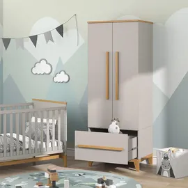 VitaliSpa Kinderkleiderschrank Malia 70 x 186,8 cm Eiche braun