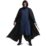 Disguise Harry Potter Severus Snape Deluxe Erwachsenenkostüm, Schwarz & Blau, schwarz/blau, XL (42-46)