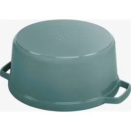 Staub Cocotte rund 20 cm eukalyptus