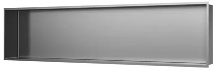 Einbauregal SAT Aurum gebürsteter Stahl 121x28 cm SATAURN12128BS