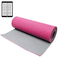 Best Sporting Yoga Matte 200x60x1,3cm I Gymnastikmatte, ideal als Yogamatte, pink/grau, 1,3 cm stark, rutschfester Schaumstoff, 200 x 60 cm