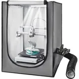 Vevor 3D-Druckergehäuse Druckerzelt (55 x 65 x 75 cm), staubdichte & wasserfeste Schutzhülle mit konstanter Temperatur & LED-Beleuchtung, kompatibel mit Photon Mono/Mars 3, FDM/LCD-Drucker