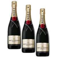 Moët & Chandon Impérial Brut Champagner, 0,75L (Packung mit 3)