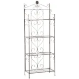 TPFGarden Standregal Lenna 160 x 60 x 30 cm Braun