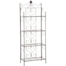TPFGarden Standregal Lenna 160 x 60 x 30 cm Braun