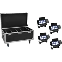 Eurolite Set 4x AKKU Multiflood IP 8x10W RGBW Wash