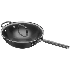 Zwilling Milano Wok mit Glasdeckel 30 cm, Schwarz